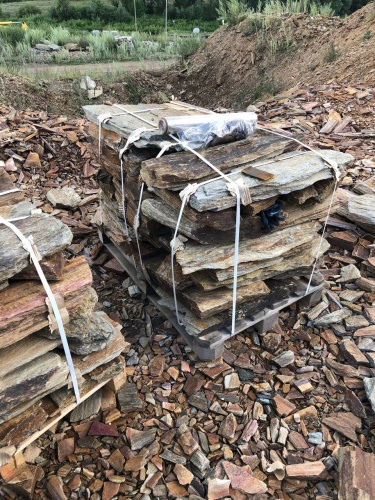 Плитняк кора дерева 50-100мм для пошаговых дорожек купить в Истре