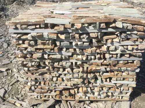 Горбушка златолит золотистый для облицовки купить в Истре