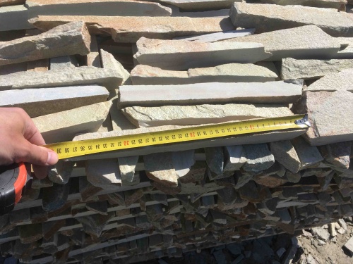 Горбушка златолит золотистый для облицовки купить в Истре