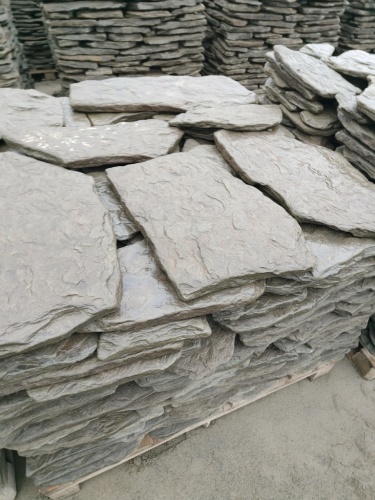 Плитняк дракон серо-зелёный галтованный